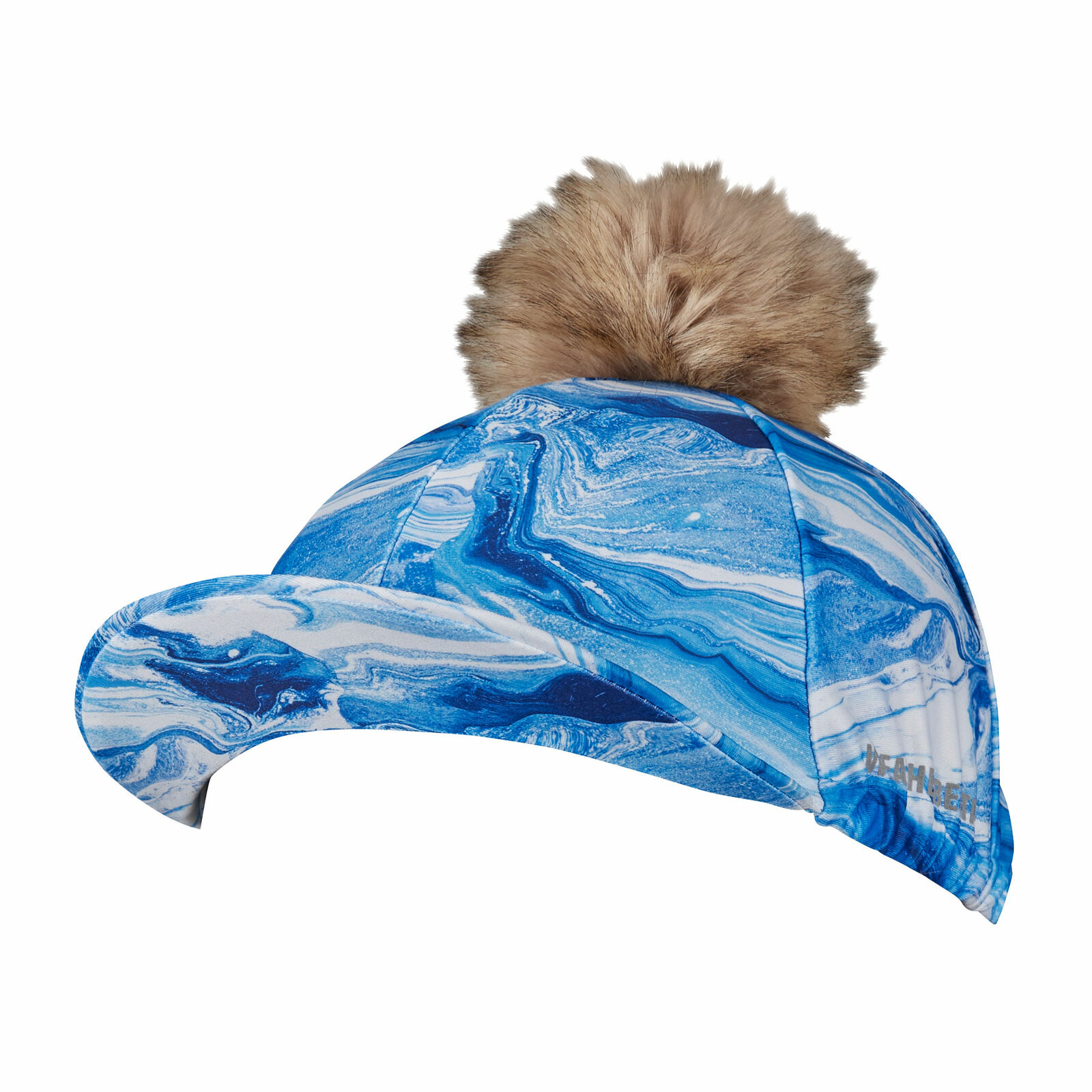Weatherbeeta Silk Safety Wear Hat Cover - Blue Swirl Marble Print One Size