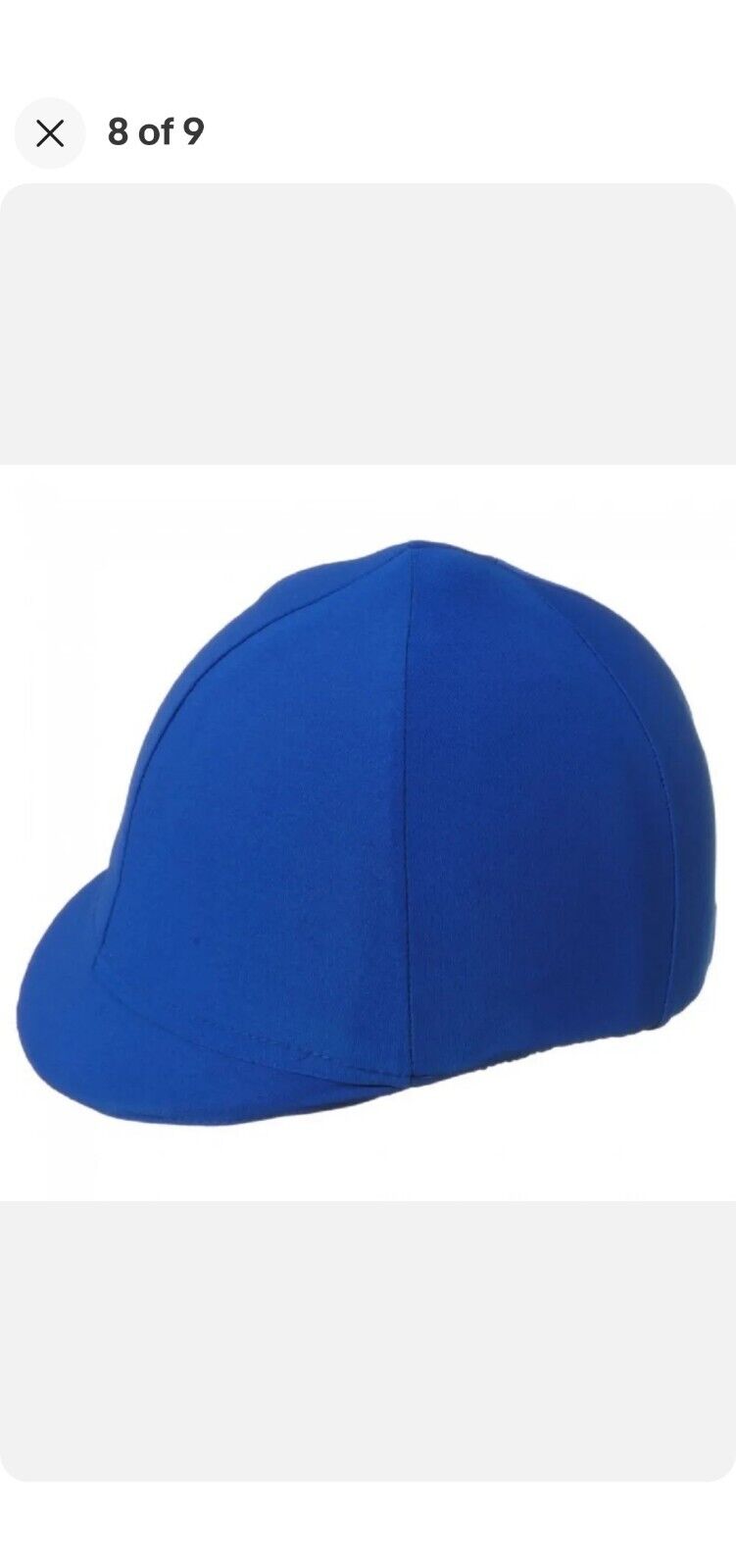 New! Tough-1 Lycra Helmet Cover Cover-up For Horse Riding Helmets Royal Blue 💙